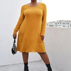 NEW Plus Casual Dress with Pockets